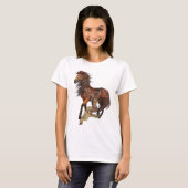Indianerprinzessin und Pferd-Shirt T-Shirt (Vorne ganz)