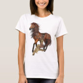 Indianerprinzessin und Pferd-Shirt T-Shirt (Vorderseite)