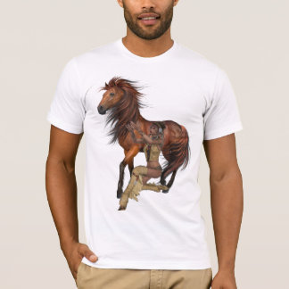 Indianerprinzessin und Pferd-Shirt T-Shirt
