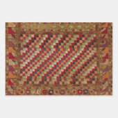 Indianerquilprint in mehrfarbiger Farbe Geschenkpapier Set (Vorderseite)