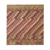 Indianerquilprint in mehrfarbiger Farbe Notizblock (Vorderseite)