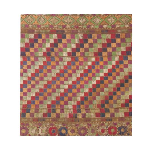 Indianerquilprint in mehrfarbiger Farbe Notizblock (Vorderseite)