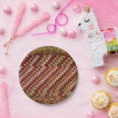 Indianerquilprint in mehrfarbiger Farbe Pappteller (Party)