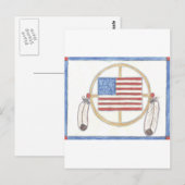 Indianerrad Postkarte (Vorne/Hinten)