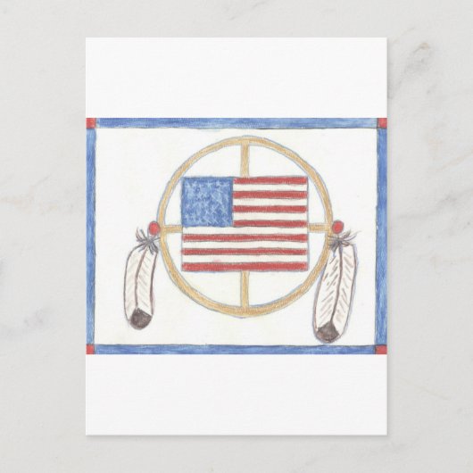 Indianerrad Postkarte (Vorderseite)