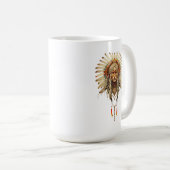 Indianerreservat Feder Stamm Kaffeetasse (VorderseiteRechts)