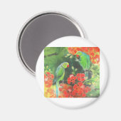 Indianerring an einem Flammenbaum Magnet (Vorderseite/Rückseite)