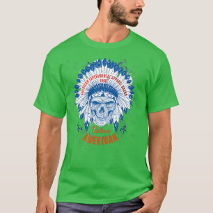 Indianerschädel-Kopfschmuck T-Shirt