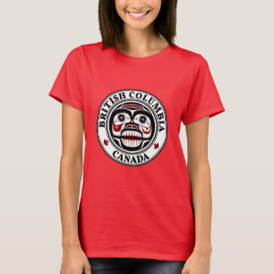 Indianerschwarz-Haida-Schädel T-Shirt