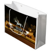 Indianerstadt Horse Statue Saratoga Geschenktasche Große Geschenktüte (Vorderseite Schrägansicht)