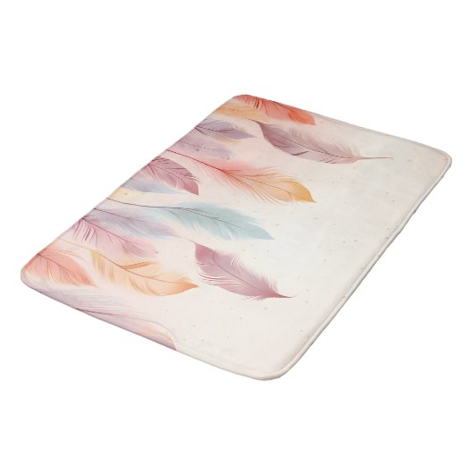 Indianerstamm der amerikanischen Feather Backgroun Badematte (Schrägansicht)