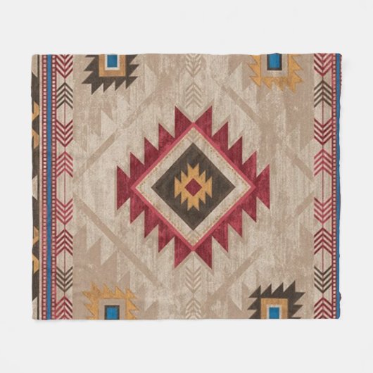 Indianerstamm Fleecedecke (Vorderseite (Horizontal))