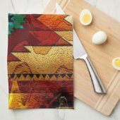 Indianerstamm Geschirrtuch (Viertel Falte)