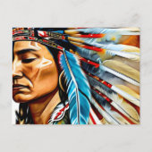 Indianerstamm Postkarte (Vorderseite)
