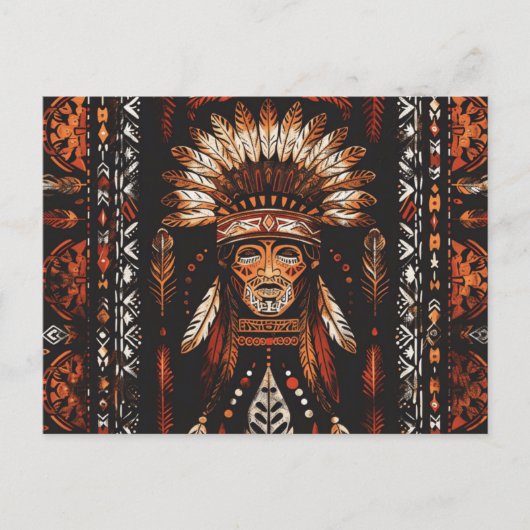Indianerstamm Postkarte (Vorderseite)