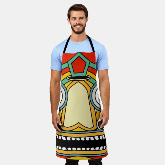 Indianerstamm Schürze (Getragen)