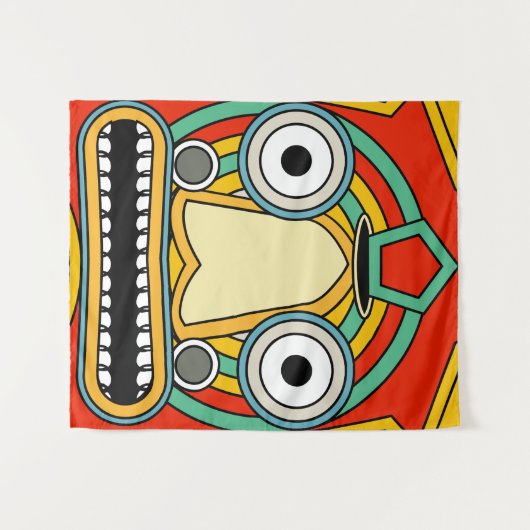 Indianerstamm Wandteppich (Vorderseite (Horizontal))