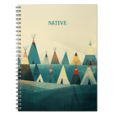 Indianerstamm-Zelte Notizblock (Vorderseite)