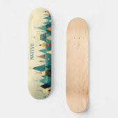 Indianerstamm-Zelte Skateboard (Vorderseite)