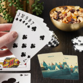 Indianerstamm-Zelte Spielkarten (In Situ)