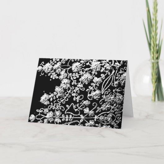 Indianerstickerei Einladung (Vorderseite)