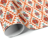 Indianerstil Geometrie nahtlos Geschenkpapier (Rolleneckpunkt)