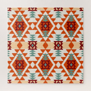 Indianerstil Geometrie nahtlos Puzzle