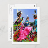 Indianertanz Postkarte (Vorne/Hinten)