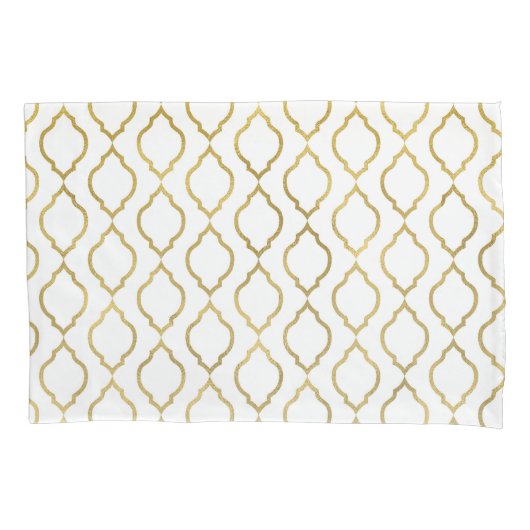 Indianertheater Gold & White Arabian Kissenbezug (Vorderseite)