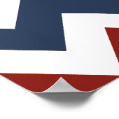 Indianertribal Zickzack Skulls Tipi Arrows Poster (Ecke)