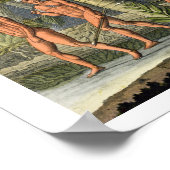 Indianertribesmen in ihrem Wald, fr Poster (Ecke)