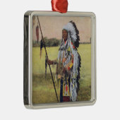 Indianerverzierung Silbernes Ornament (Rechts)