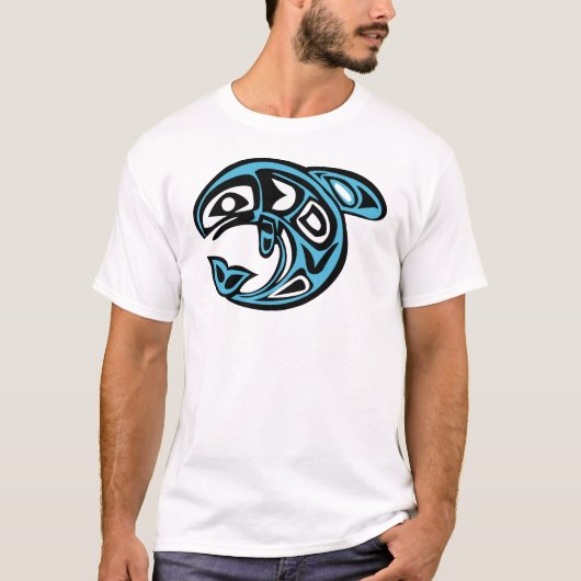 Indianerwal, Himmelblau T-Shirt (Vorderseite)