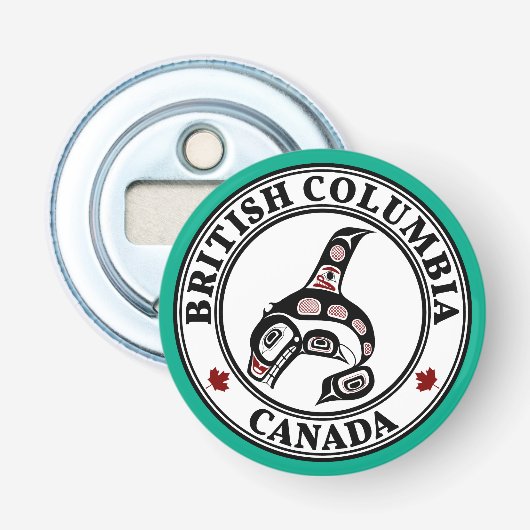 Indianerwal Red Haida Orca Killer Flaschenöffner (Vorderseite)