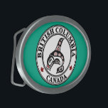Indianerwal Red Haida Orca Killer Ovale Gürtelschnalle<br><div class="desc">Dekorieren Sie Ihre Jeans mit diesem Gürtelschnalle mit einem schönen Haida Killer Whale auf grünem Hintergrund. Von British Columbia, Kanada. Man kann mit Haida Kunst an der Nordwestküste nicht falsch liegen, sie ist seit Jahrzehnten beliebt. Diese Designs der ersten Nationen sind ideal für Bekleidung und sehen immer gut aus. Form-line...</div>