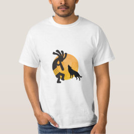 Indianerwolf Moon Kokopelli T - Shirt