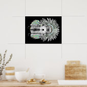 Indianerwolf Poster (Küche)