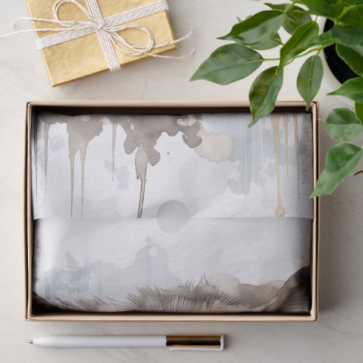 IndianerWolf Seidenpapier (Geschenk)