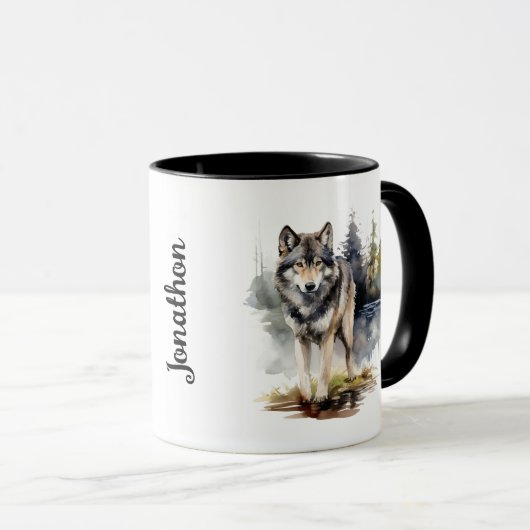 Indianerwolf-Tasse Tasse (VorderseiteRechts)