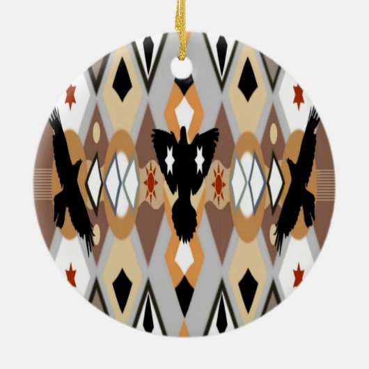 Indianerzauberer Keramikornament (Hinten)