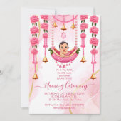 Indianerzeremonie für Babynahrung - rosa Vorlage (Vorderseite)