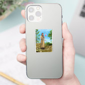 Indianische Frau Waldvogel-Kunst Aufkleber (Telefon)
