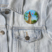 Indianische Frau Waldvogel-Kunst Button (Beispiel)