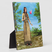 Indianische Frau Waldvogel-Kunst Fotoplatte (Seite)