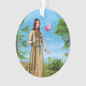 Indianische Frau Waldvogel Kunst Ornament (Vorderseite)