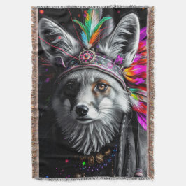 Indianische Fuchs-Kunst Decke