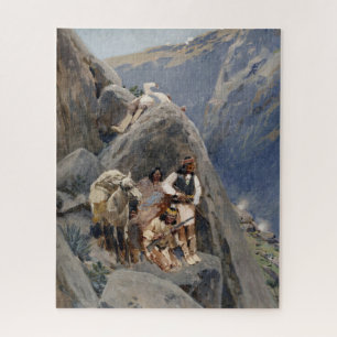 Indianische Ikonen: Apache Krieger, US-Kavallerie Puzzle