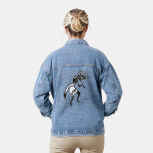 Indianische Kultur - Kokopelli tanzen 1 Jeansjacke