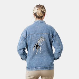 Indianische Kultur - Kokopelli tanzen 2 Jeansjacke