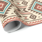 Indianische Kunst Geschenkpapier (Rolleneckpunkt)
